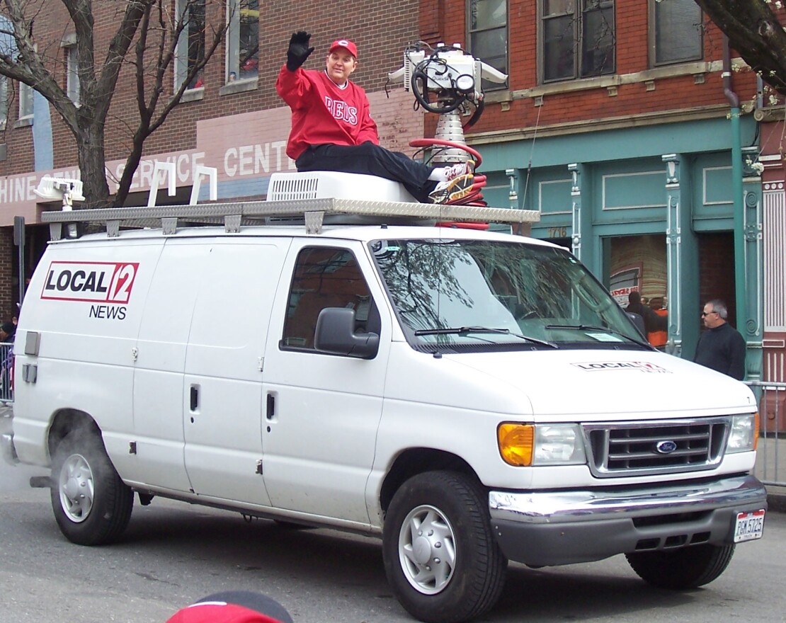 Tim Hedrick in the 2011 Findlay Market Opening Day parade.